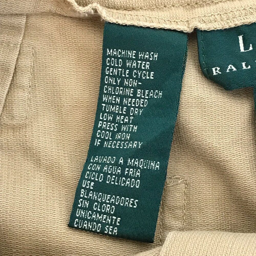 Vintage Lauren Ralph Lauren Cargo Shorts Women's Size 6 High Rise 100% Cotton - Picture 9 of 9